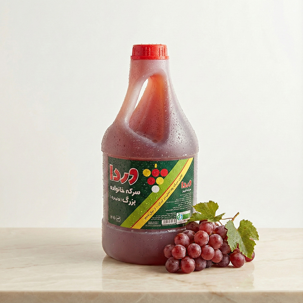 سرکه قرمز 5000 گرمی بزرگ خانواده